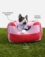 Cat Bolster Bed - Image 3